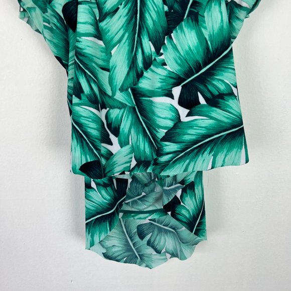 Magicsuit Lanai Rita Top Tankini Top Leaf Print Tropical Size 8 EUC - Picture 11 of 14